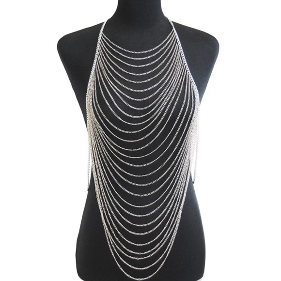 Multi-Layer Metal Body Chain Tassel - Picture 1 of 2